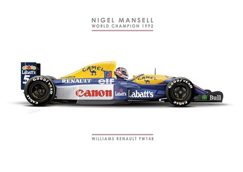 Nigel mansell illustration - mansell,