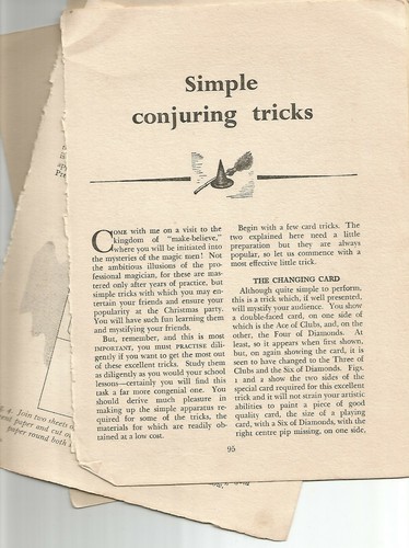 Simple conjuring tricks - conjuring,