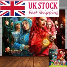 Descendants The Rise Of Red Party Supplies Party Decor Backdrop Banner 