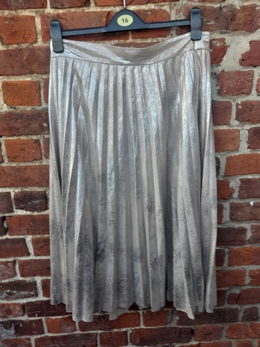 Zara metallic gold pleated - zara,
