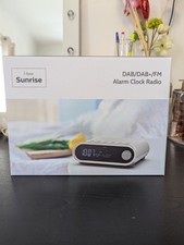 Alarm Clock DAB&FM Radio With Large LCD Display Many Presets Of DABand FM. i-box