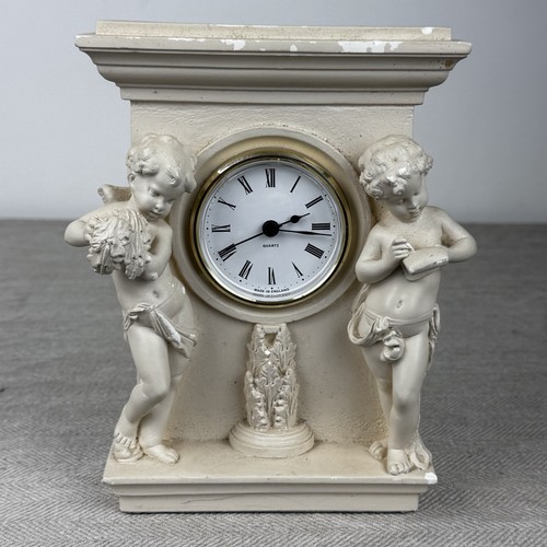 Cherub mantel clock - made, in