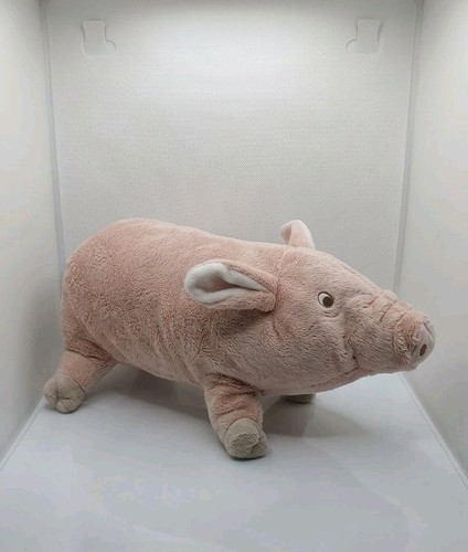 Ikea knorrig pink plush pig - pink,
