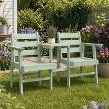 Wooden love seat rustic - seat,