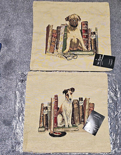 2xcushion covers dogs with - 2xcushion,