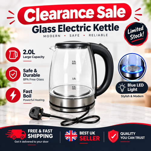 Glass electric kettle fast - electric,