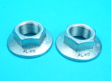 GENUINE ALKO M27 Thread 'ONE SHOT' Flanged Hub Nuts on Caravans -Pack of 2