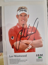 Lee Westwood Signed Photo