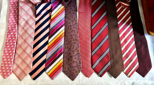 Ten multicoloured 100 silk - ten, 100%