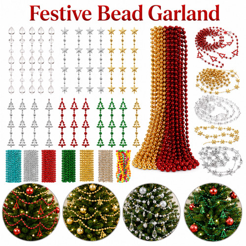 Festive bead garland - bead,