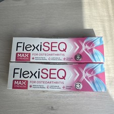 FlexiSEQ 100g Max Strength Topical Gel Drug-Free Joint Pain Relief Gel 2 x 50g 
