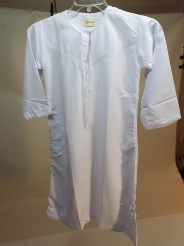 Boys white kaftan dishdash - white,