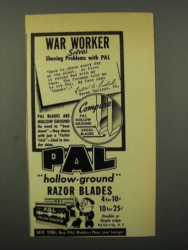 1943 pal hollow ground - hollow,