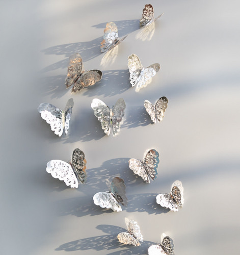 12pcs butterfly wall - 3d,