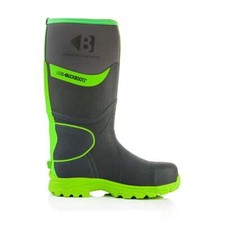 Buckler Buckbootz BBZ8000 Waterproof Safety Wellington Boots Grey /Green (3-13)