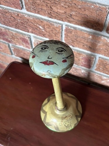 Vintage hand painted hat stand - hand,