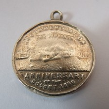 Wellington New Zealand 50th Anniversary Silver Commemorative Medallion 1890