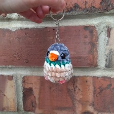 Wood pigeon keyring gift - gift, |