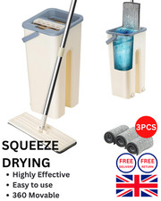 Flat Mop and Bucket Set 360°