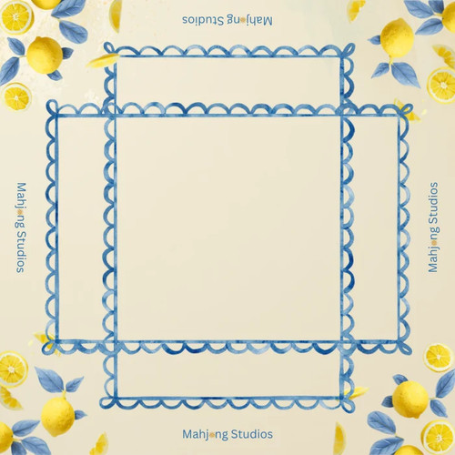 Lemon lime mahjong mat 33in - lime,