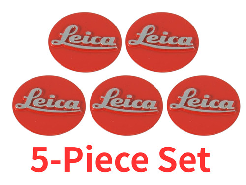 Leica logo badge red piece - logo,