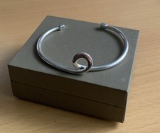 925 Silver Tianguis Jackson Modernist Design Torque Bangle / Hallmarked / 14.56g