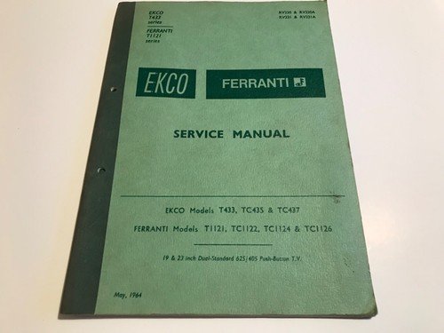 Ekco t433 series - series, &