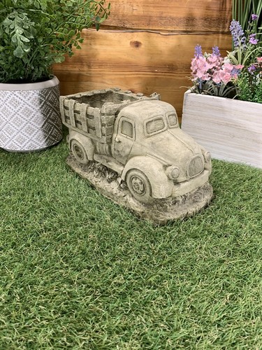 Stone garden american truck - garden,