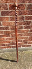 Wooden VINTAGE HARD WOOD Walking Stick Cane