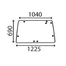 Rear window glass - window, for