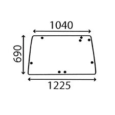 REAR WINDOW GLASS FOR DAVID BROWN 1290 1390 1490 1690 1294 1394 1494 1594 1694