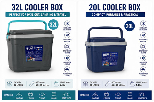 Cooler box set - cooler, ice