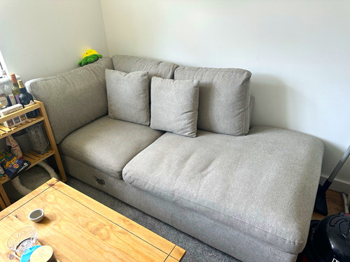 Costco grey chaise longue with - costco,