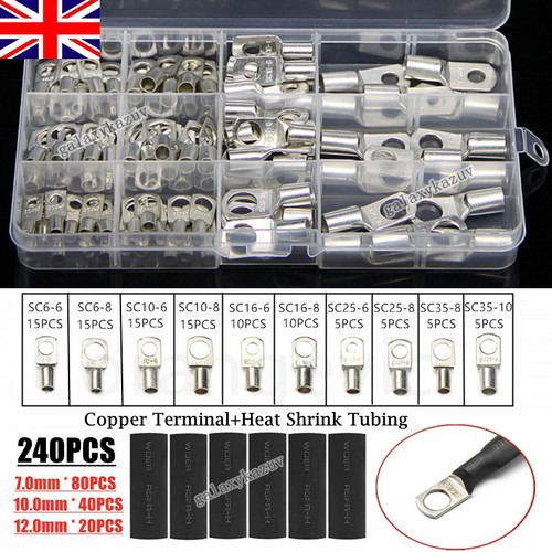 240pcs copper tube terminals - copper,