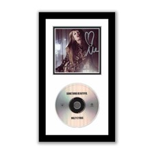 Miley Cyrus Autographed Signed Framed CD Something Beautiful ACOA