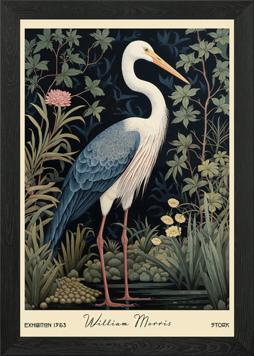 William morris stork floral - william,
