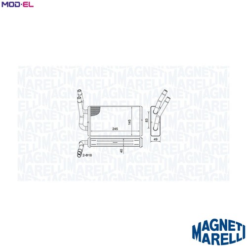 Heat exchanger interior - heat,