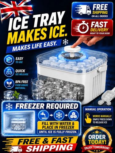 Portable ice tray with - portable,