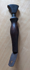 Vintage No 3 Cobblers Leather Tool - Glazing Iron with Wooden Handle