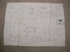RC Model World Plans of Currie Wot scale biplane model of 36" span.