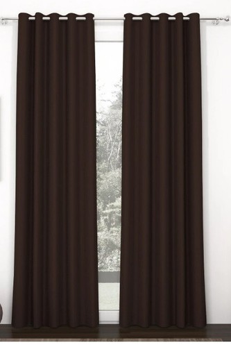 Pair faux silk curtains - pair,