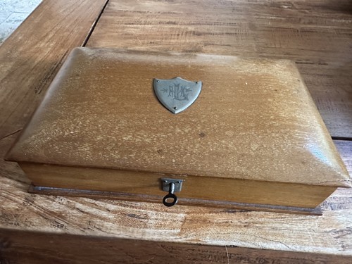 Antique writing slope box - slope,