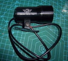 37mm 12V Mini Digital Car VOLT Gauge  Smoked Lens Red LED BLACK