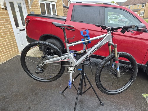 Orange five mountain bike - five,