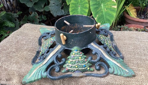 Vintage cast iron christmas - iron,