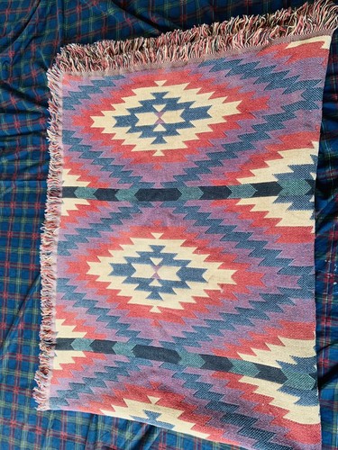 Vintage navajo kilim dhurrie - vintage,