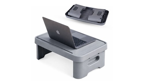 Grey laptop table bed desk - laptop,