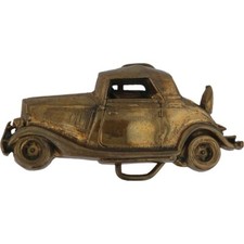 Brass 1934 Ford Coupe Classic Car Hot Rod 1970s Vintage Belt Buckle