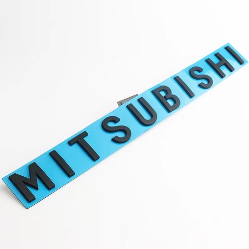 Mitsubishi logo matte - matte, black
