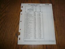 1946 - 1953 1955 - 1956 Nash Bendix Stromberg Carb Service Parts List - Vintage